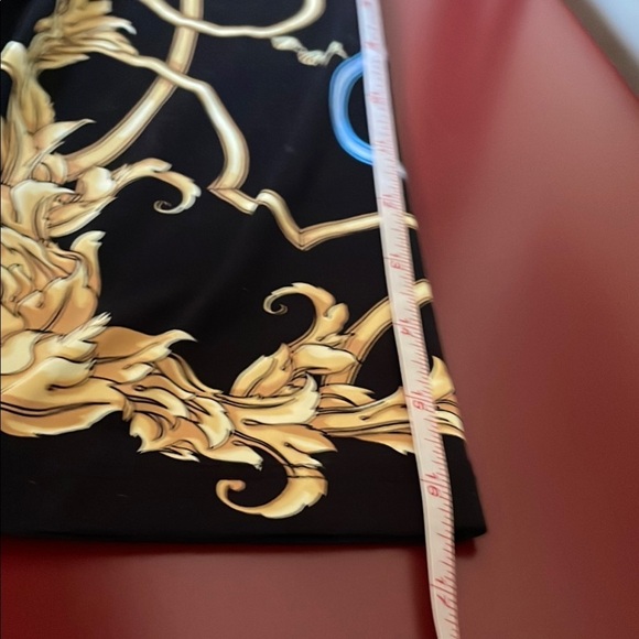 J. McLaughlin Gold and Blue Embellished Mid-Sleeve Midi Dress - Picture 12 of 14